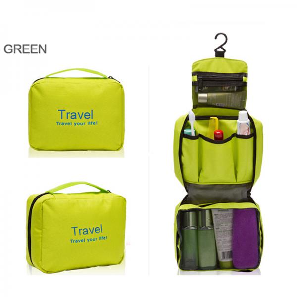 Colorful travel wash toiletry bags